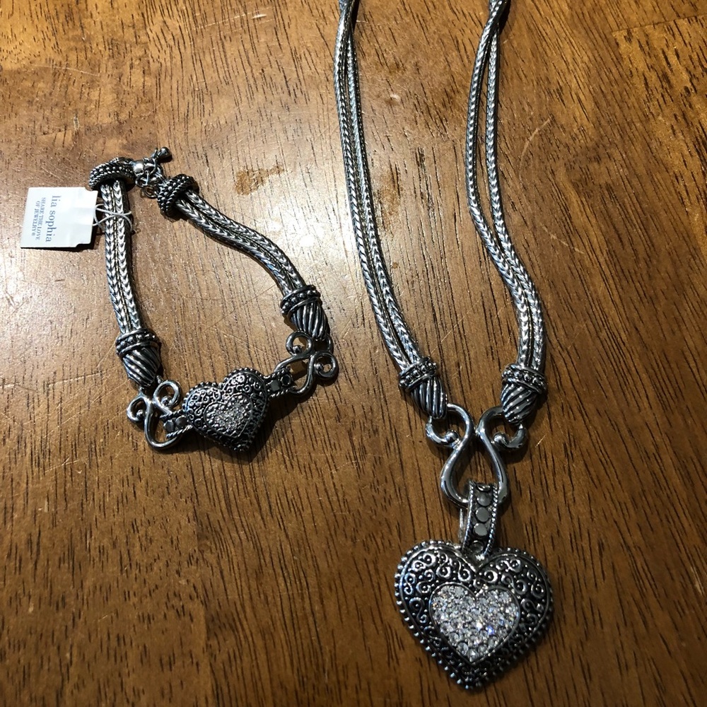 Lia Sophia Bracelet and Necklace